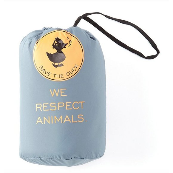 NWT Save the Duck Lewis Long-Sleeve Matte-Finish Puffer Jacket - Ash Blue - Picture 7 of 7